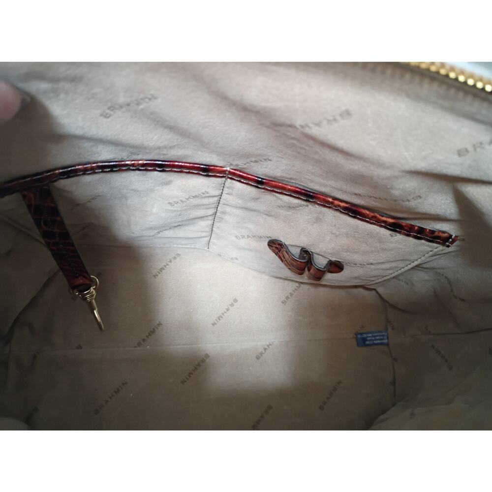 BRAHMIN Large Duxbury Pecan Melbourne Satchel - NWOT - Picture 5 of 7